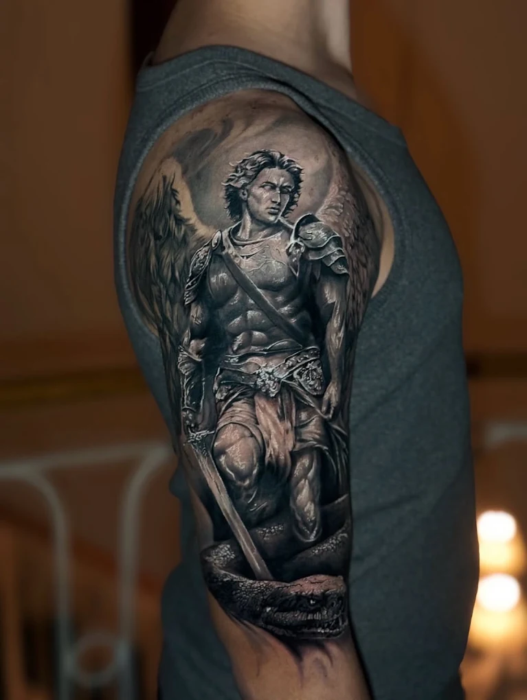 Tatuagem feita no estúdio Só Pela Arte Tattoo, Curitiba